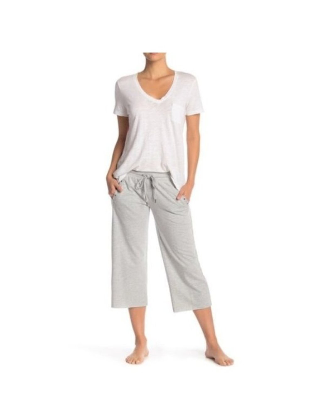 PJ Salvage Heather Grey Studded Lounge Pants